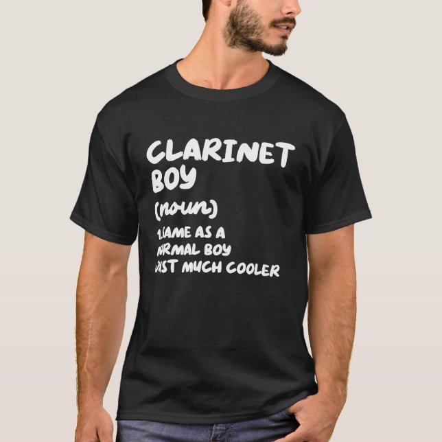 Camiseta Músico Clarinet Boy Definition (Anverso)