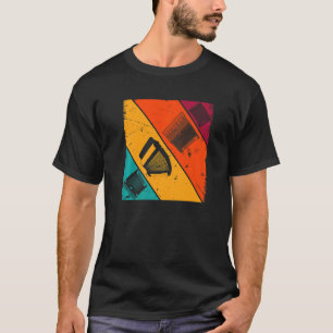 Camiseta Músico de acordeón retro acordeonista de armónica