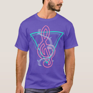 Camiseta Músico de amante de la música Art Synthwave de vap