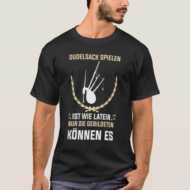 Camiseta Músico de Bagpipe Bagpipe en Escocia (Anverso)