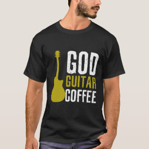Camiseta Músico de banda acústica de la guitarra de Dios