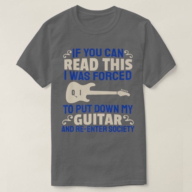 Camiseta Músico de banda de guitarra eléctrica Guitaris Roc (Diseño del anverso)
