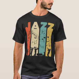 Camiseta Músico de banda de jazz de música vintage