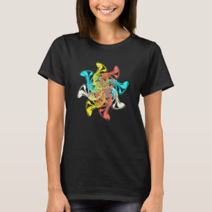 Camiseta Músico de Banda Retro de Música del Cuerno de Fran