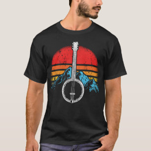 Camiseta Músico de Bluegrass del vintage Banjo Player