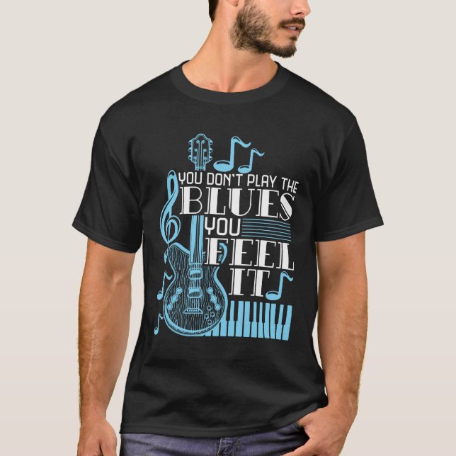Camiseta Músico de Blues que no toques el Blues (Anverso)