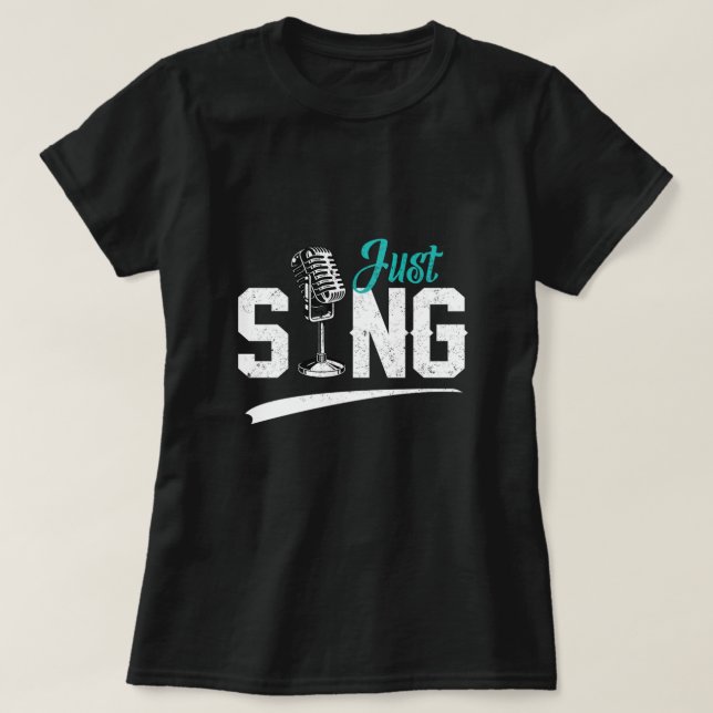 Camiseta Músico de cantante musical Sing Choir Cantando Reg (Diseño del anverso)