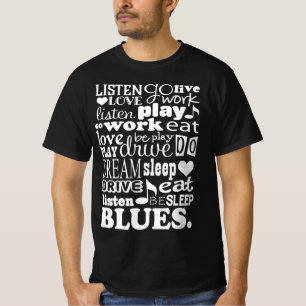 Camiseta Músico de citas musicales de Blues Music Lover