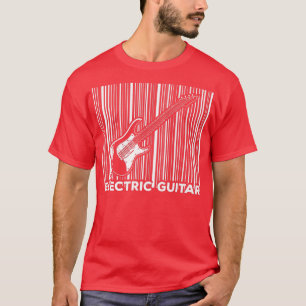 Camiseta Músico de código de barras EGuitar GuitaristElectr