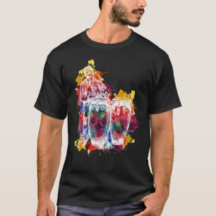 Camiseta Músico de Conga Player Gift Instruft