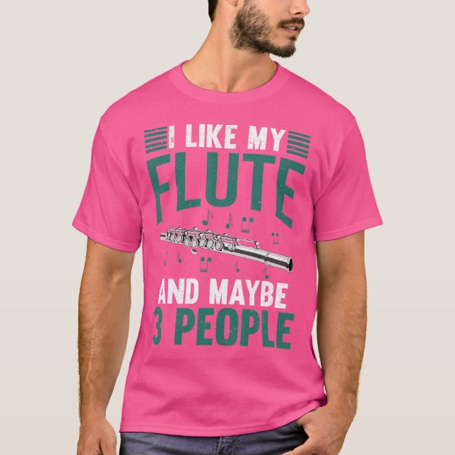 Camiseta Músico de flautista flautista de banda que marcha (Anverso)