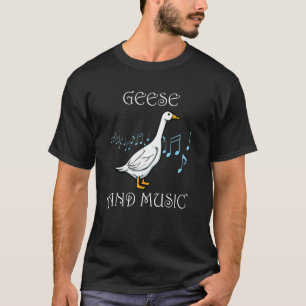 Camiseta Músico de Geese y Música Clef Piano Goose
