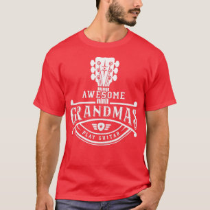 Camiseta Músico de GItarrist Awesome Grandmas tocan guitarr