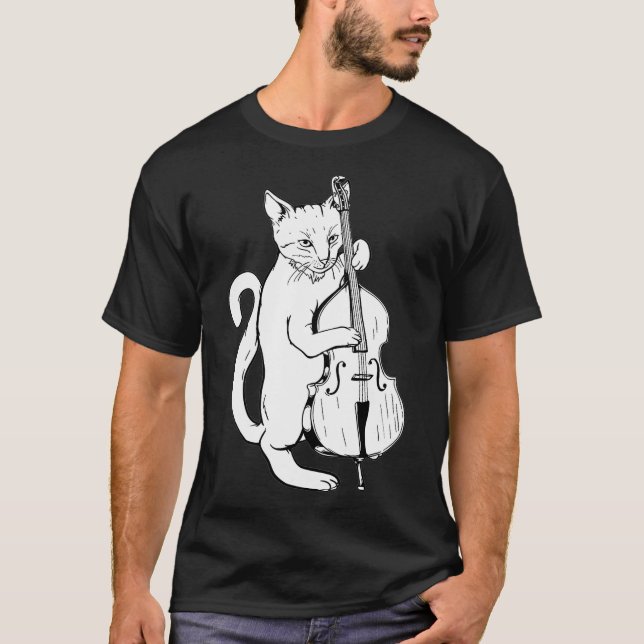 Camiseta Músico de Guay de Gato de Jazz (Anverso)