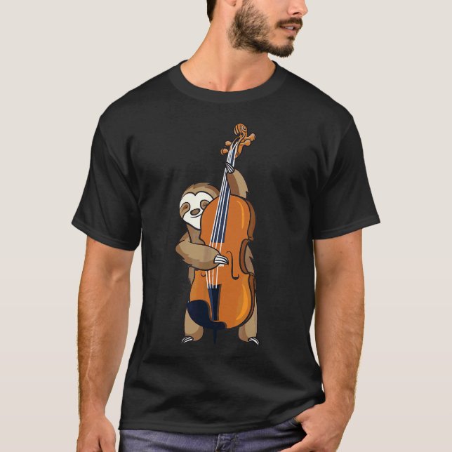 Camiseta Músico de Guay de Jazz Sloth (Anverso)