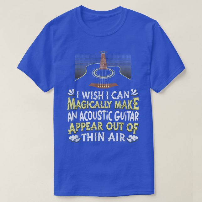 Camiseta Músico de guitarra acústica (Diseño del anverso)