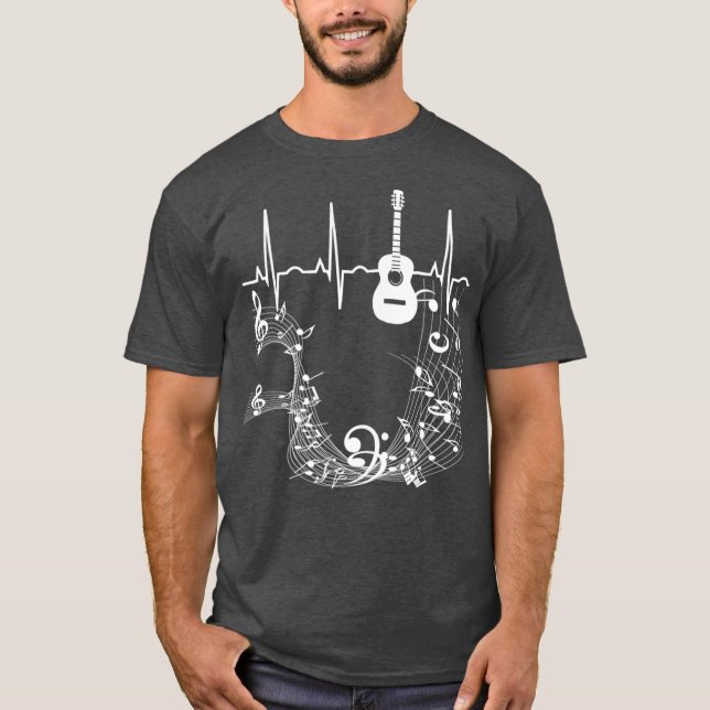 Camiseta Músico de guitarra acústica (Anverso)