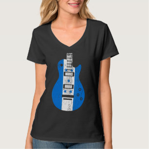 Camiseta Músico de guitarra de la bandera de Honduras
