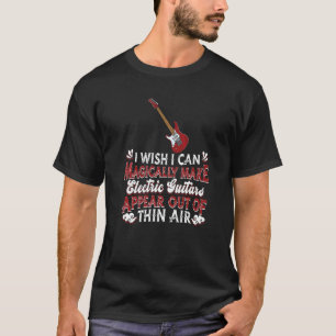 Camiseta Músico de Guitarra Eléctrica Magia E Guitarra Roc