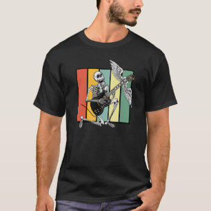 Camiseta Músico de Guitarra Eléctrica Voladora Bajista Guit