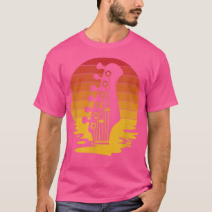 Camiseta Músico de guitarra retro Bass Guitarista