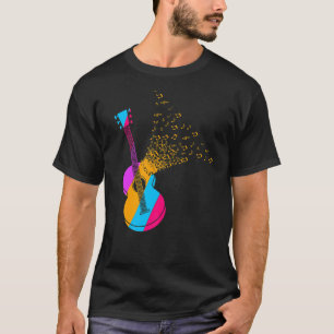 Camiseta Músico de guitarra retro de generación vintage de 