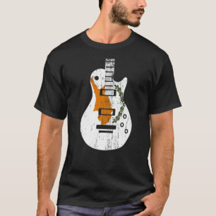 Camiseta Músico de guitarra vintage de la bandera de Chipre