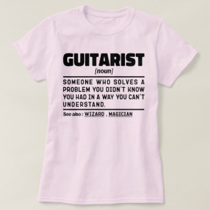 Camiseta Músico de guitarrista de definición moderna