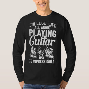 Camiseta Músico de guitarrista masculino cita obra masculin