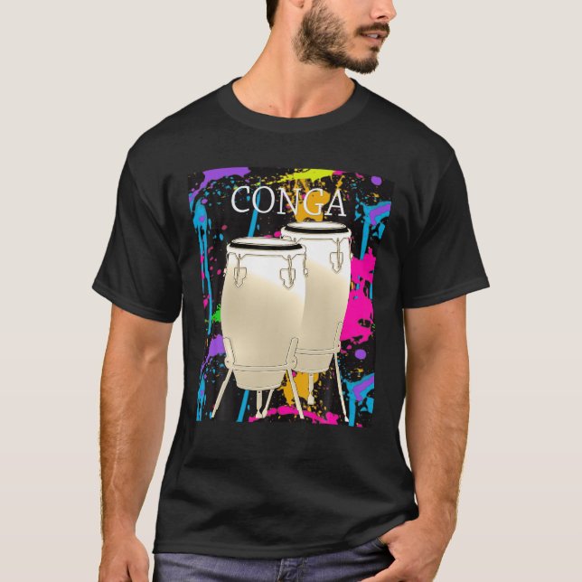 Camiseta Músico de instrumentos de tambor de Conga Player T (Anverso)