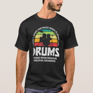 Camiseta Músico de instrumentos musicales de tambores Diver