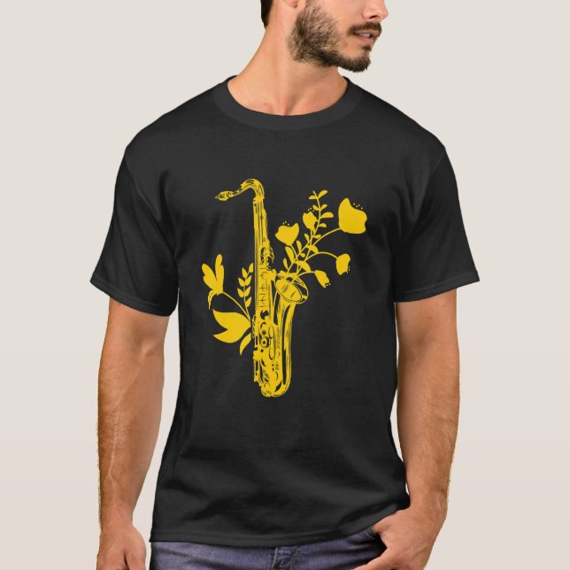 Camiseta Músico de instrumentos musicales Saxo (Anverso)