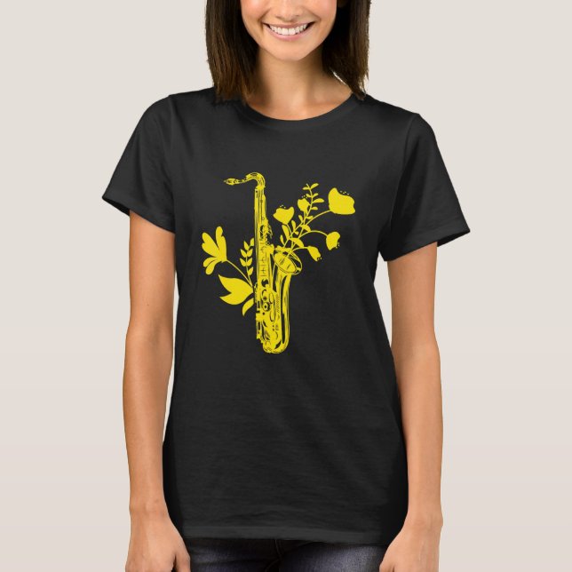 Camiseta Músico de instrumentos musicales Saxo (Anverso)