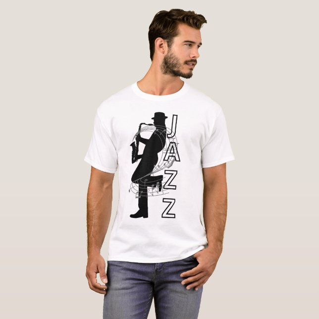 Camiseta Músico de jazz (Anverso completo)
