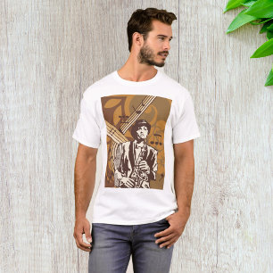 Camiseta Músico de Jazz con Saxofón