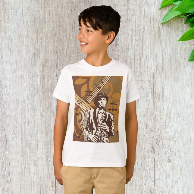Camiseta Músico de Jazz con Saxofón (Subido por el creador)