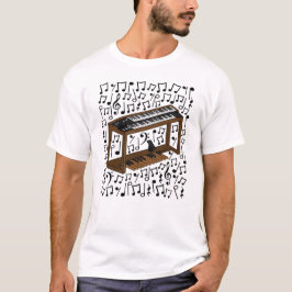 Camiseta Músico de Jazz Organ Musical Notes Organist