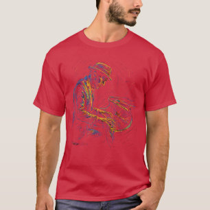 Camiseta Músico de Jazz Pianista Pianista Música Artística