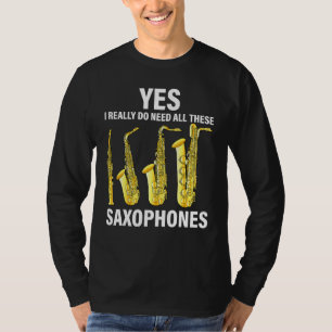 Camiseta Músico de jazz saxofonista Sa