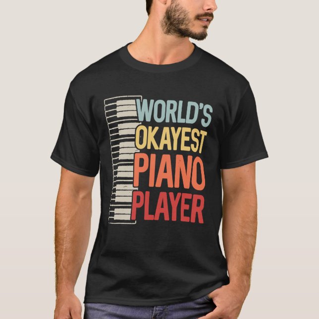 Camiseta Músico de Keyboardistas del mejor jugador de piano (Anverso)