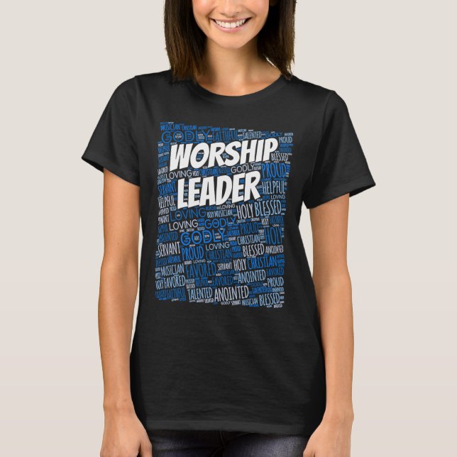 Camiseta Músico de líder de culto tributa al cristianismo