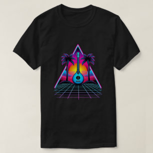 Camiseta Músico de Mandolina Retro Vintage - Mandolina Blue