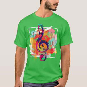 Camiseta Músico de Music Lover Gift Música Treble Clef