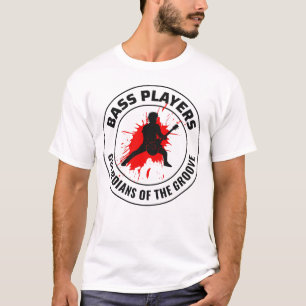 Camiseta Músico de música Bass Guitar Player Battend Funny