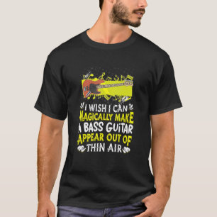 Camiseta Músico de música Bass Player Battend Magass Bass G