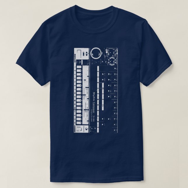 Camiseta Músico de música de baile EDM Sintetizador Retro T (Diseño del anverso)