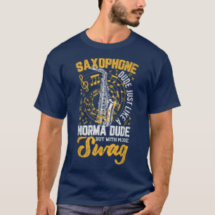 Camiseta Músico De Música De Jazz De Saxofón Dude Gr