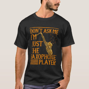Camiseta Músico de música jazz en marcha saxofón