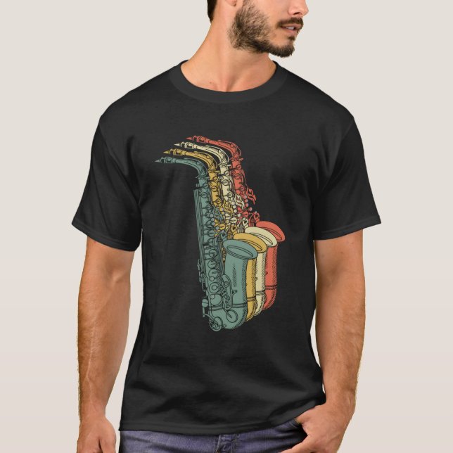 Camiseta Músico de orquesta musical saxofón (Anverso)