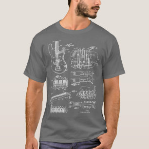Camiseta Músico de Patente de Guitar Bridge en 1964